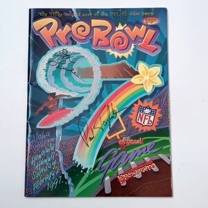 1997 NFL Pro Bowl Game Program Signed Don Shula & Paul Tagliabue - PSA/DNA LOA